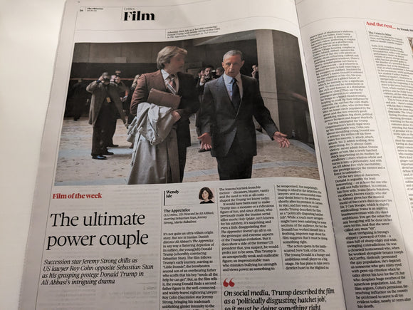 OBSERVER NEW REVIEW 20/10/2024 MIKEY MADDISON Sebastian Stan Kylie Minogue