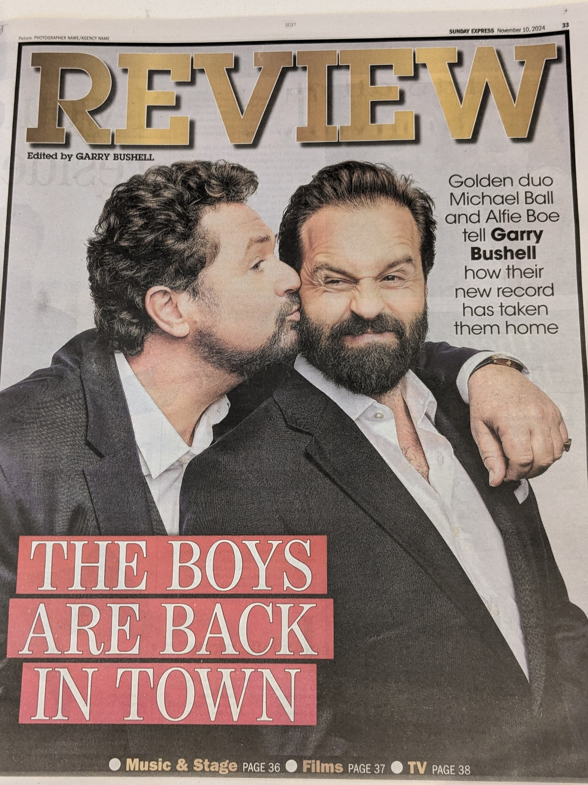 EXPRESS REVIEW 10th Nov 2024 Michael Ball & Alfie Boe