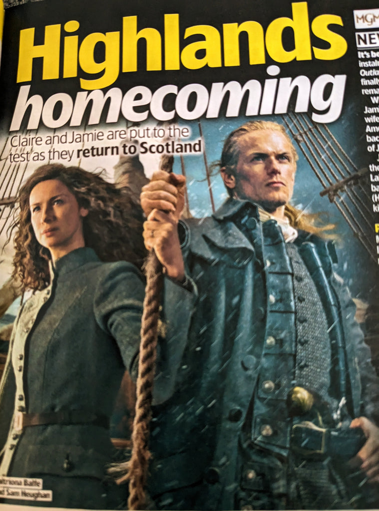 Tv & Satellite Magazine 23-November 2024 Sam Heughan Outlander Caitriona Balfe