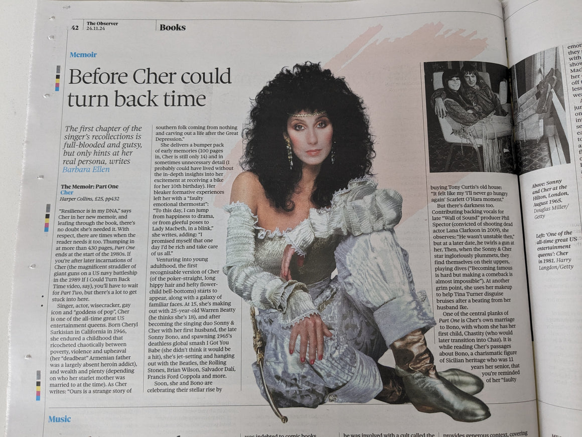 OBSERVER NEW REVIEW 24-11-2024 ISABELLA ROSSELLINI Cher