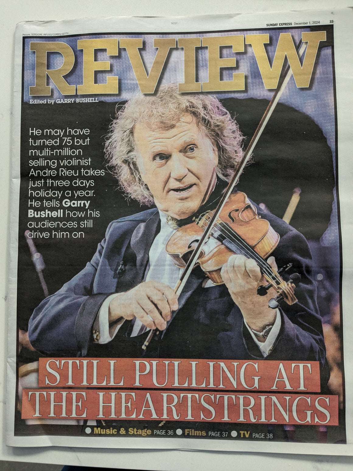 EXPRESS REVIEW 01-December-2024 - Andre Rieu Cover + Interview