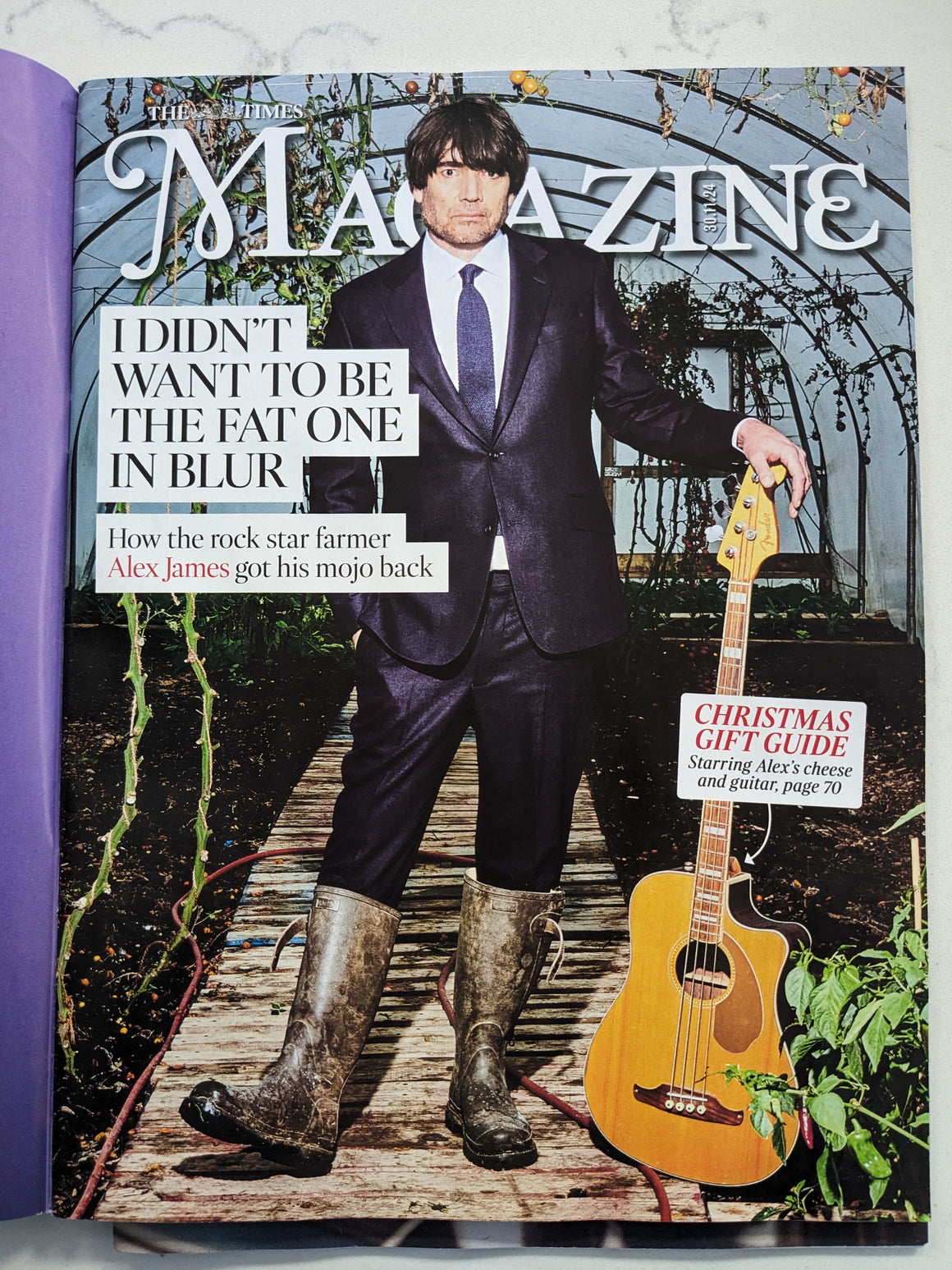 Times Magazine November 30 2024 Alex James Blur