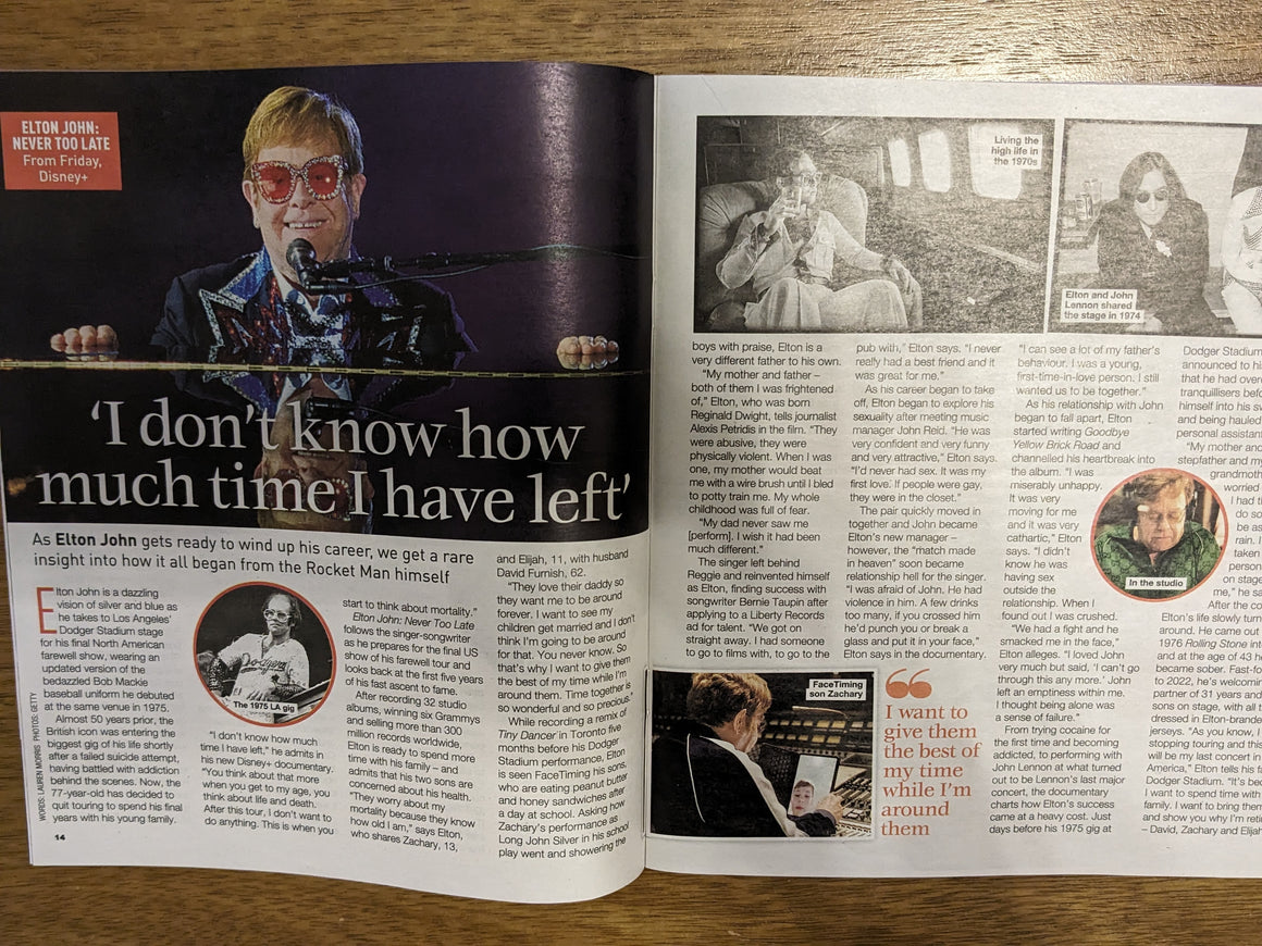 LOVE TV Mag 07/12/2024 Elton John Never Too Late