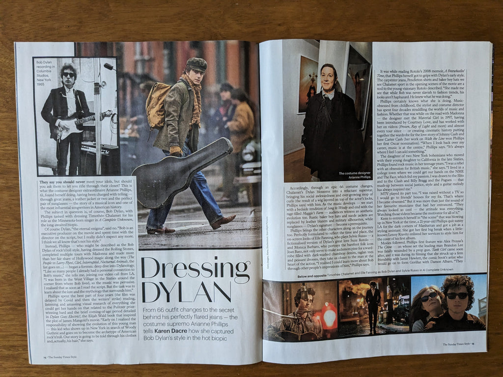 STYLE MAGAZINE - January 2025 Timothee Chalamet Bob Dylan