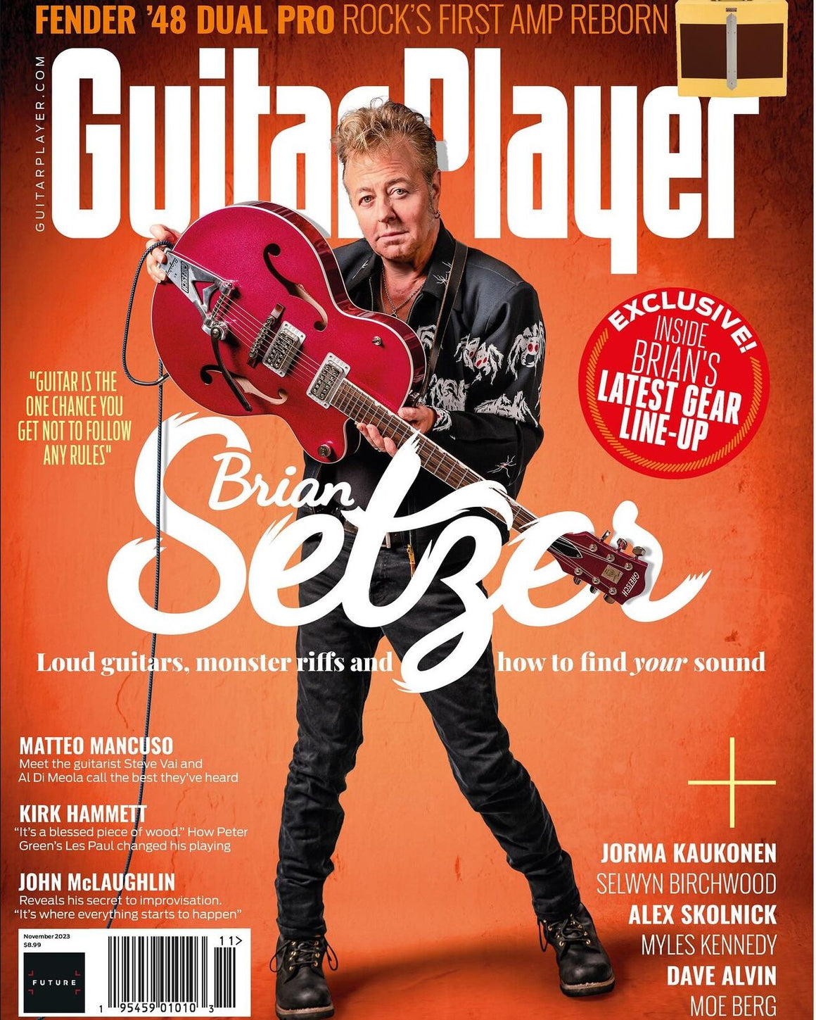 Guitar Player Magazine November 2023 Brian Setzer