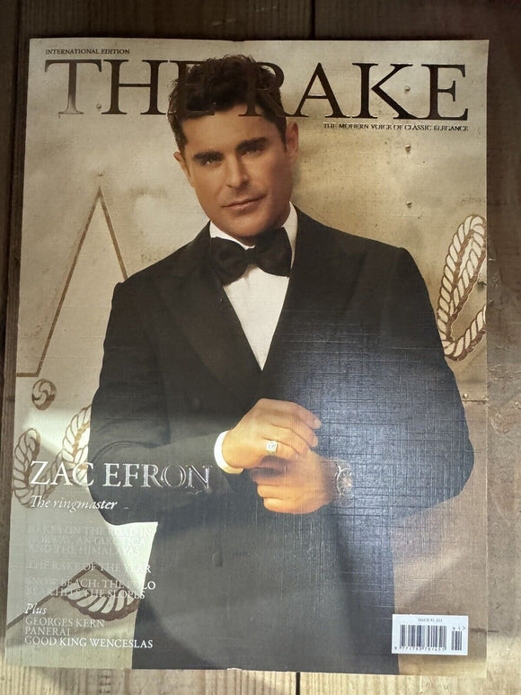 The Rake magazine #91 2023 Zac Efron The Ringmaster. Rake of the Year + Panerai