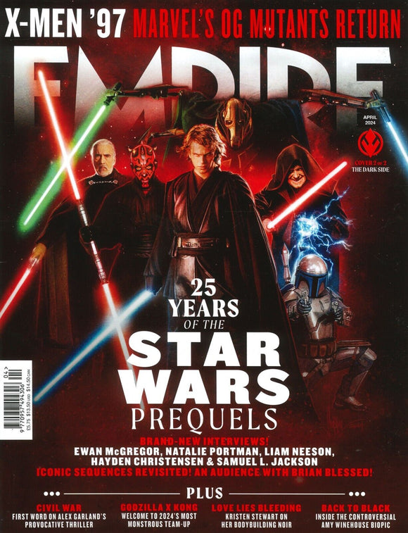 Empire Magazine April 2024: STAR WARS COVER FEATURE 25 Years - Cover #2 (Mark on cover)