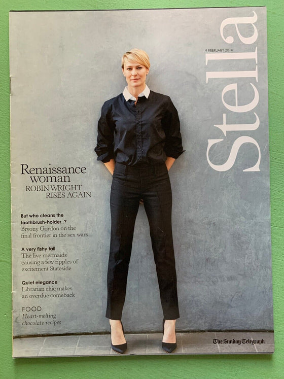 STELLA magazine (UK) 9-February-2014 ROBIN WRIGHT PENN
