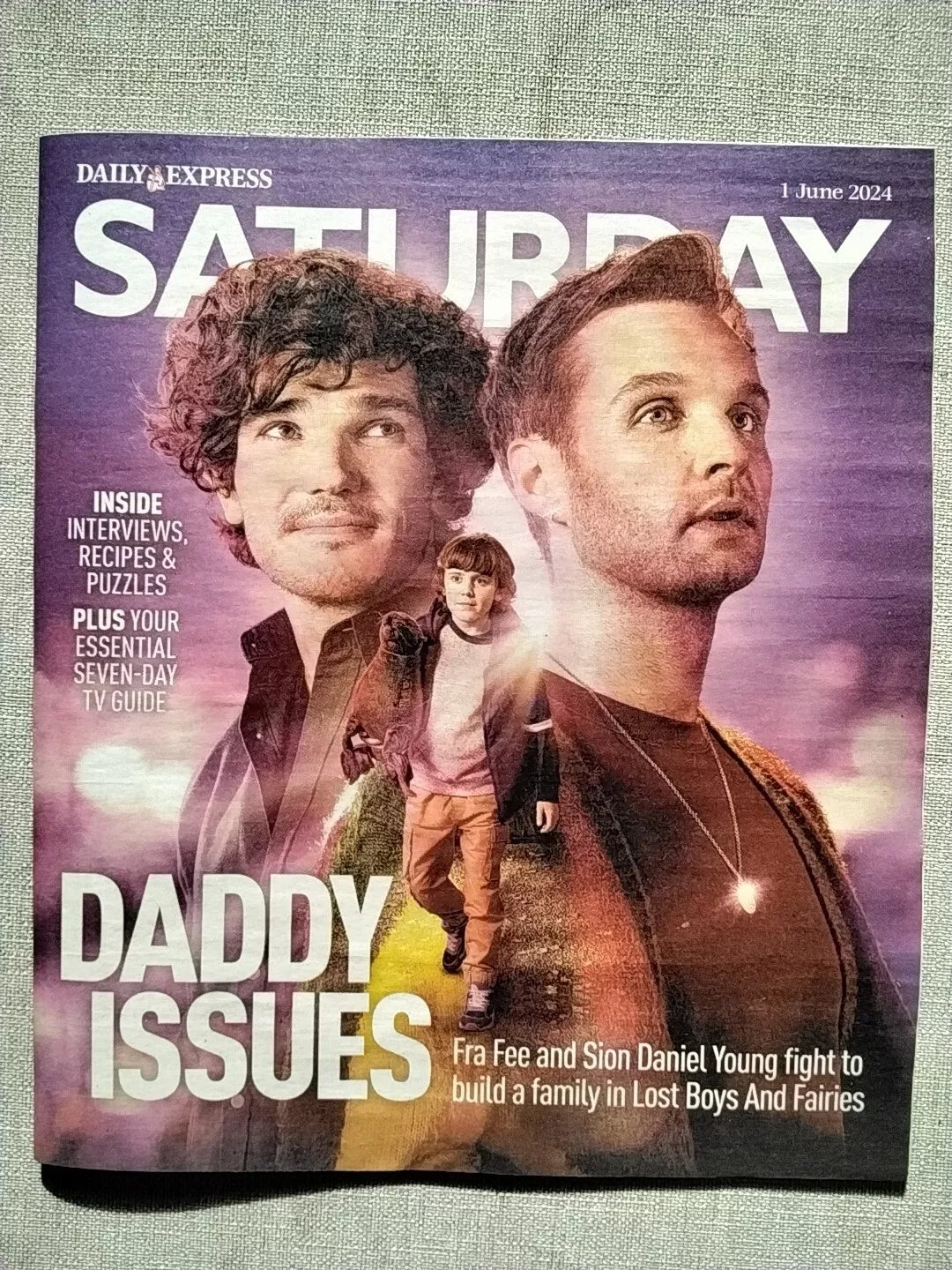 Saturday Express magazine 1st June 2024 Lost Boys and Fairies Reece Shearsmith
