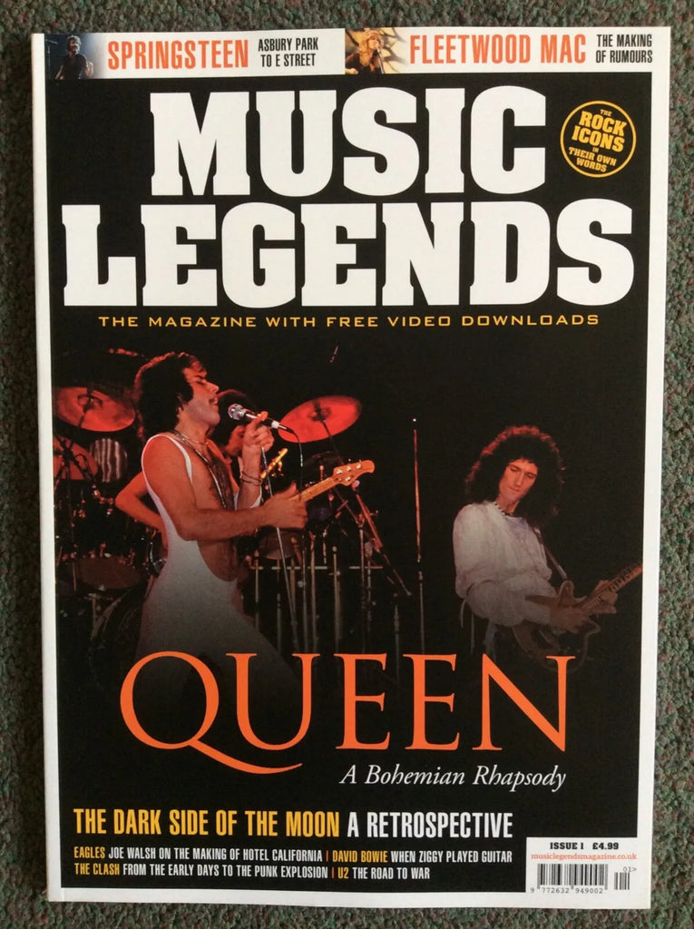 MUSIC LEGENDS Magazine Issue 1: QUEEN Freddie Mercury David Bowie The Eagles