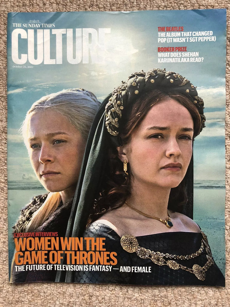 CULTURE Magazine Oct 2022: OLIVIA COOKE EMMA D’ARCY COVER House of the Dragon
