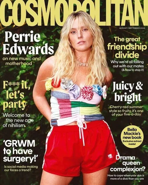 Cosmopolitan UK Magazine August / September 2024 - Perrie Edwards Little Mix