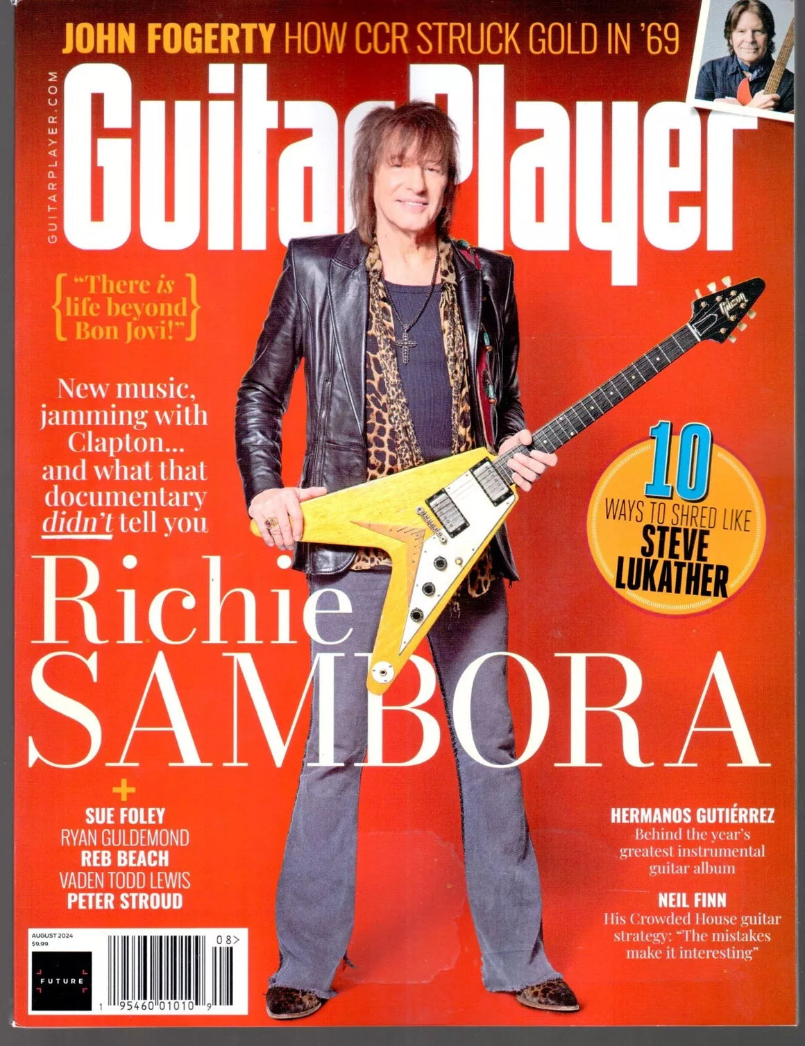 Guitar Player August 2024 Richie Sambora Bon Jovi
