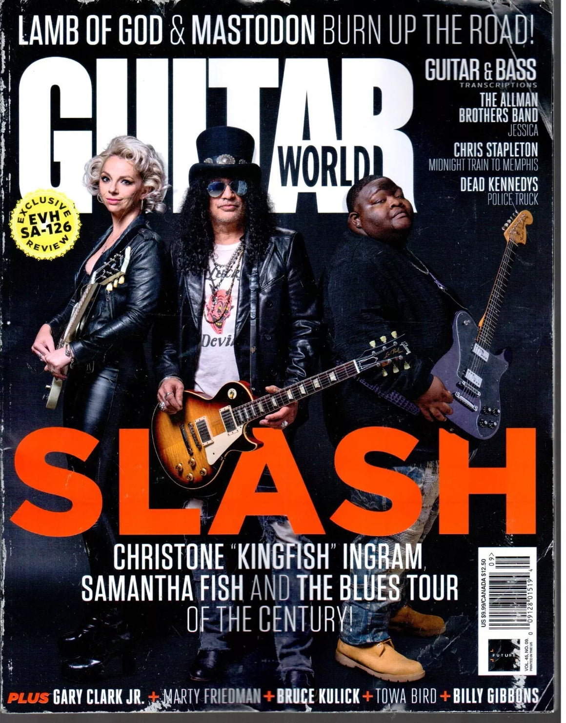 Guitar World September 2024 Slash Christone Kingfish Ingram Samantha Fish