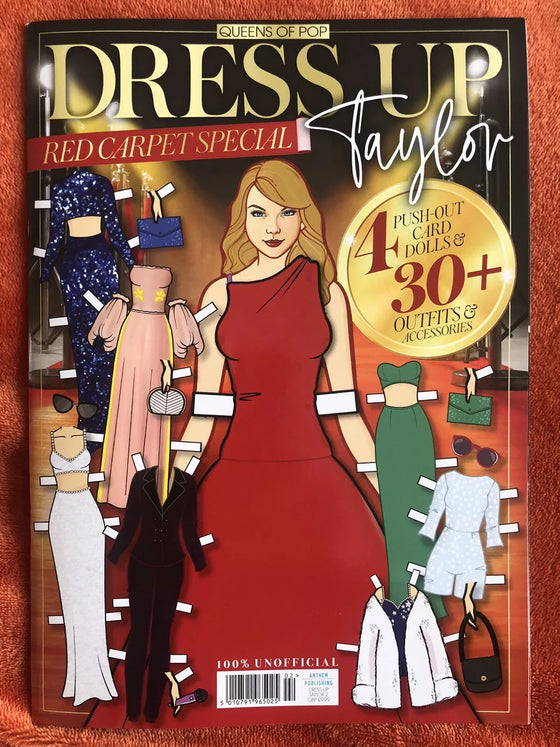 2024 TAYLOR SWIFT DRESS UP Special Edition 4 PUSH-OUT CARD DOLLS 30+ Outfits