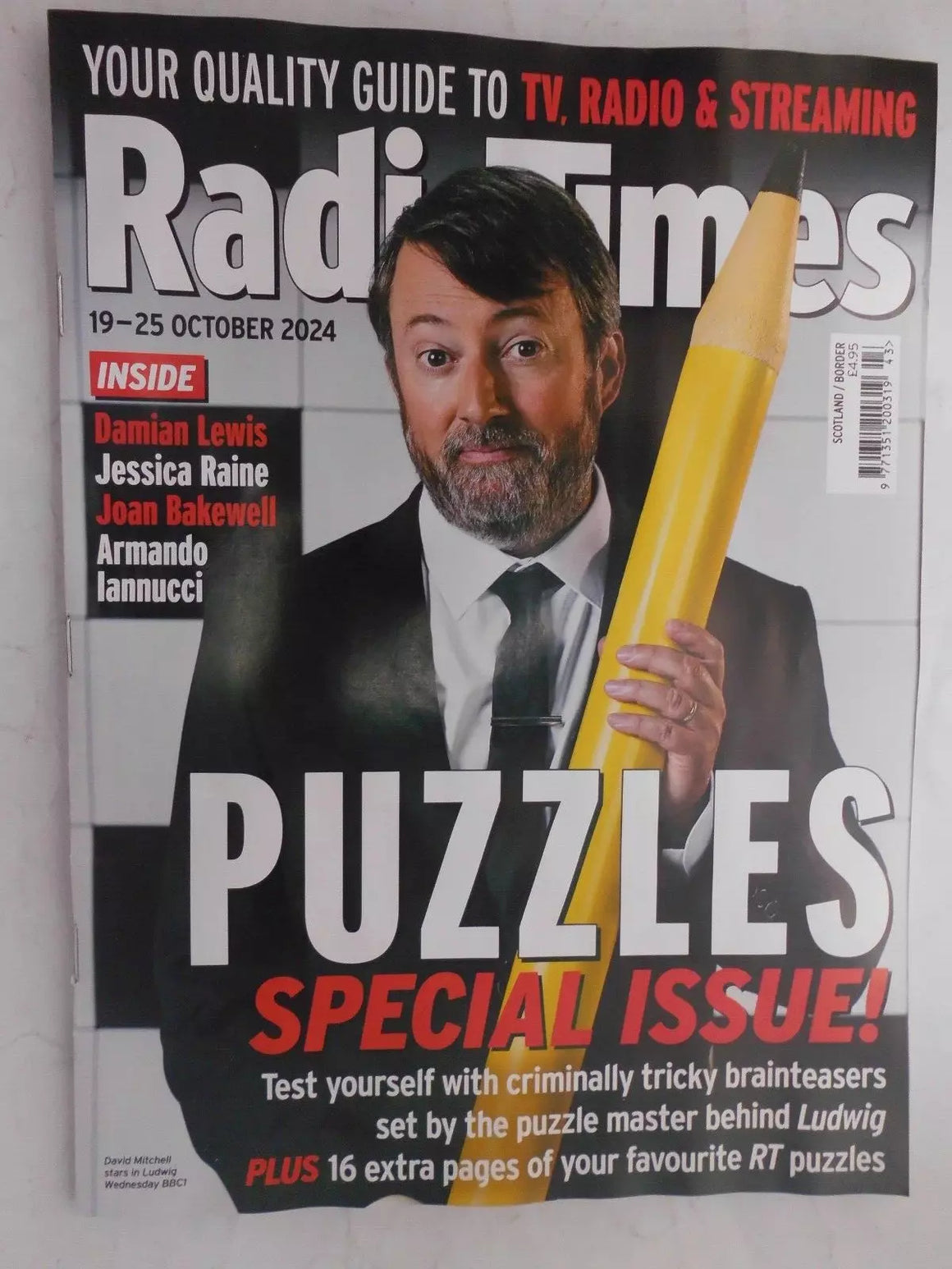 Radio Times magazine 19-25 Oct 2024 David Mitchell Damian Lewis