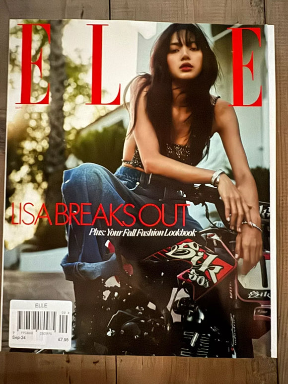 Elle Magazine September 2024 - Lisa BLACKPINK Breaks Out Black Pink Fall Fashion