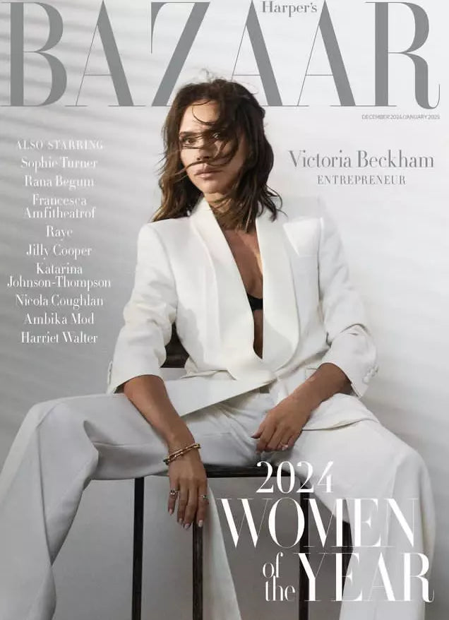 Harper's Bazaar Magazine (UK) December 2024 Women Of Year Victoria Beckham Cover