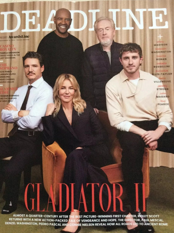 Deadline Magazine November 2024: Gladiator II Pedro Pascal Paul Mescal