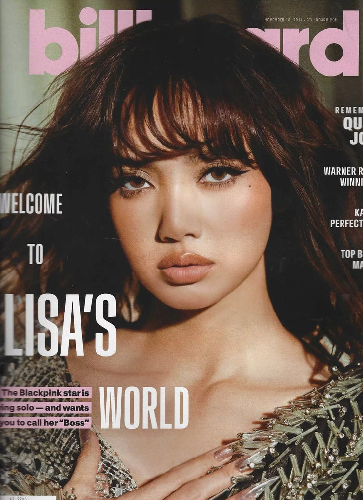 Billboard Magazine November 15th 2024 BlackPink Lisa goes Solo (Shipped from the USA)