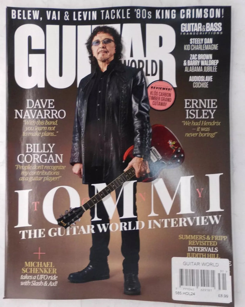 Guitar World magazine Holiday 2024 Tony Iommi Black Sabbath Dave Navarro Bill Corgan