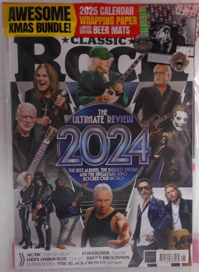 Classic Rock Magazine #335 Ghost Hawkwind Dave Gilmour & 2025 Calendar & Gifts