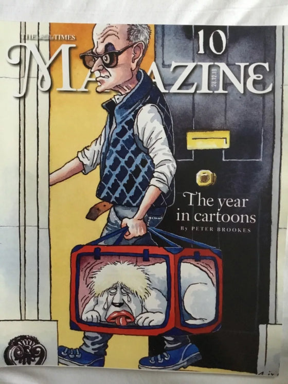 THE TIMES ON SATURDAY MAGAZINE - 28 DECEMBER 2019 - PETER BROOKS YEAR IN CARTOON