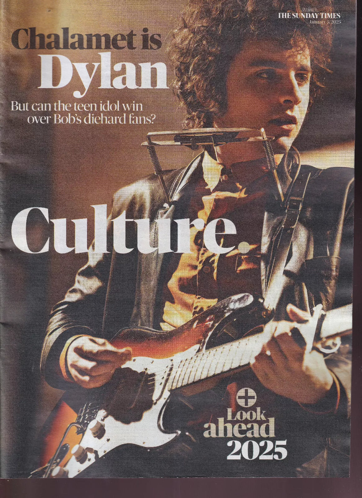 Culture Magazine January 5 2025 Timothee Chalamet Bob Dylan