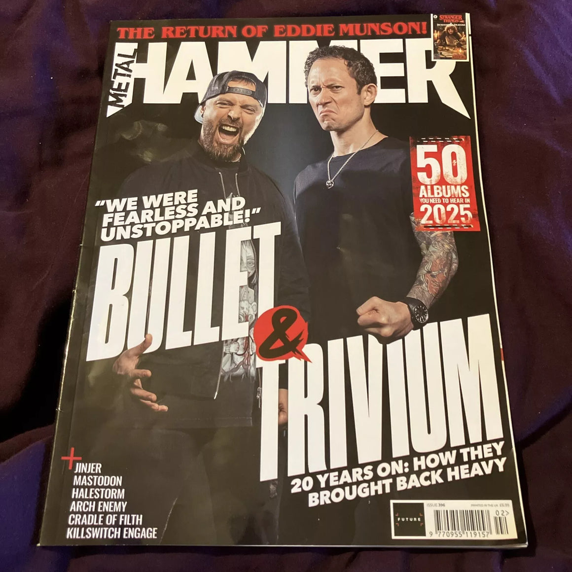 Metal Hammer (UK) Feb 2025 (396) - Bullet For My Valentine Trivium Joseph Quinn