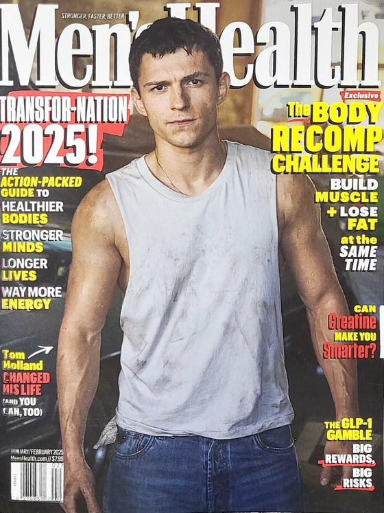 TOM HOLLAND - USA MEN'S HEALTH MAGAZINE - JAN/FEB 2025 BRAND NEW