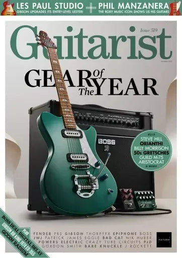 Guitarist magazine Jan 2025 Gear of the Year, Phil Manzanera + 2025 calendar