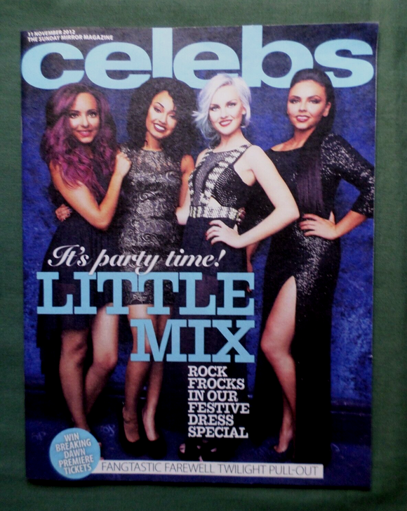 Celebs Magazine 11 November 2012 LITTLE MIX Tom Ellis Robert Pattinson Twilight