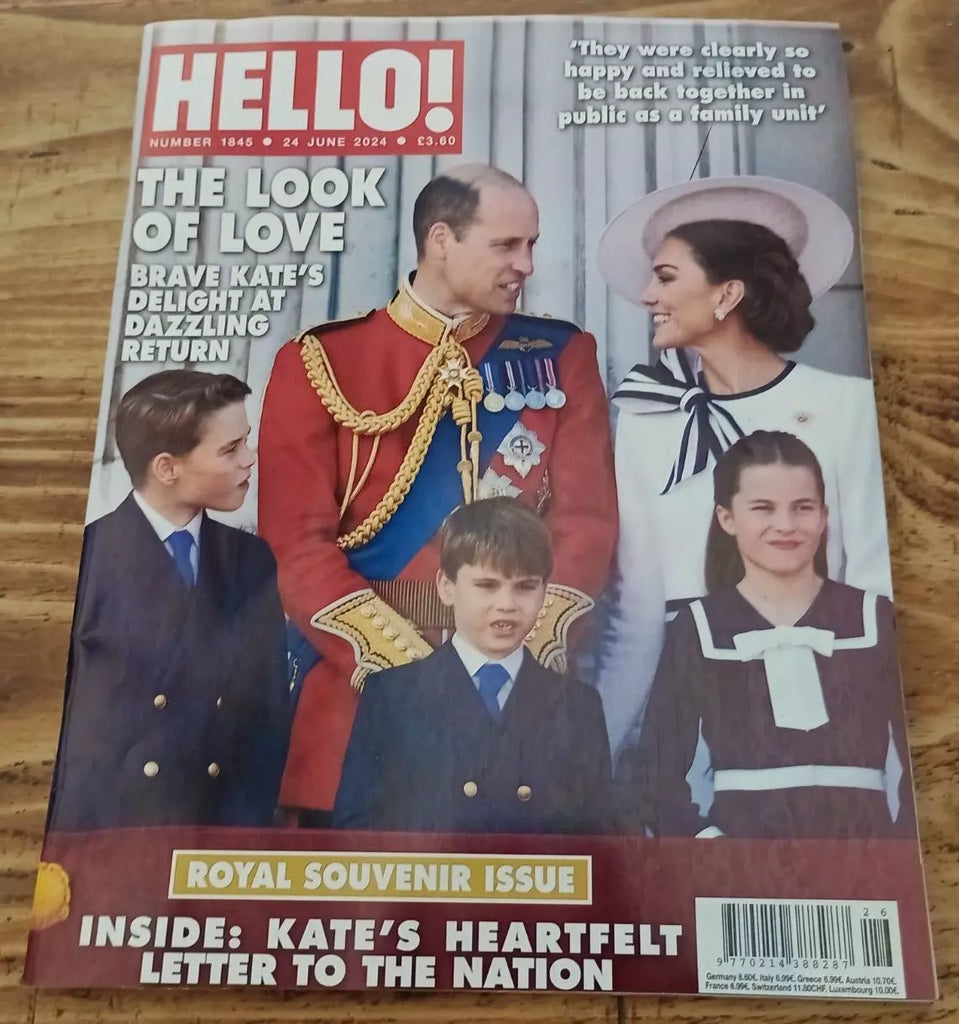 Hello! Magazine (UK) 24th June 2024 - King's Birthday - Kate, Princess Of Wales