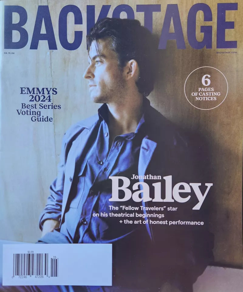 JONATHAN BAILEY - BACKSTAGE MAGAZINE - AUGUST 15, 2024 - BRAND NEW