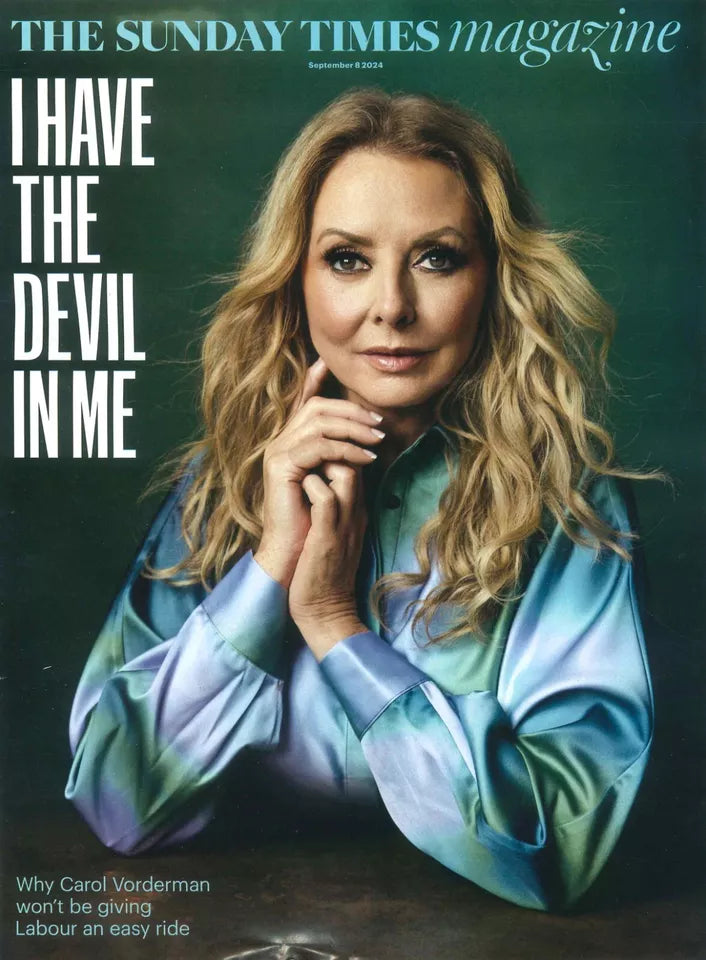 Sunday Times Magazine Sept 8 2024: Carol Vorderman