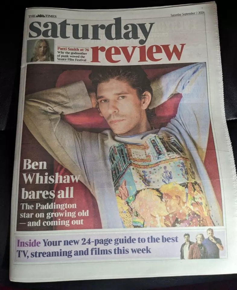 TIMES REVIEW 07/09/2024 Ben Whishaw Interview