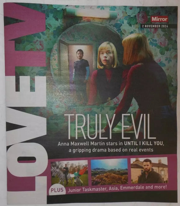 Love TV magazine 2nd November 2024 Anna Maxwell Martin Shaun Evans Michael Parr