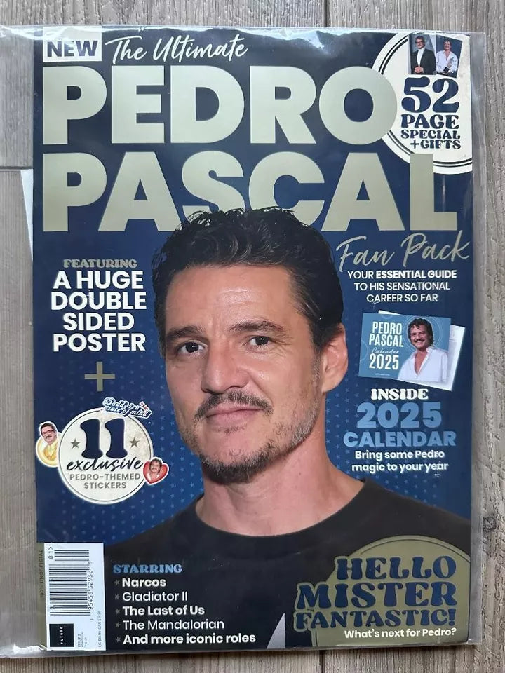 2024 PEDRO PASCAL FAN PACK Guide FREE POSTER Magazine SPECIAL EDITION ...