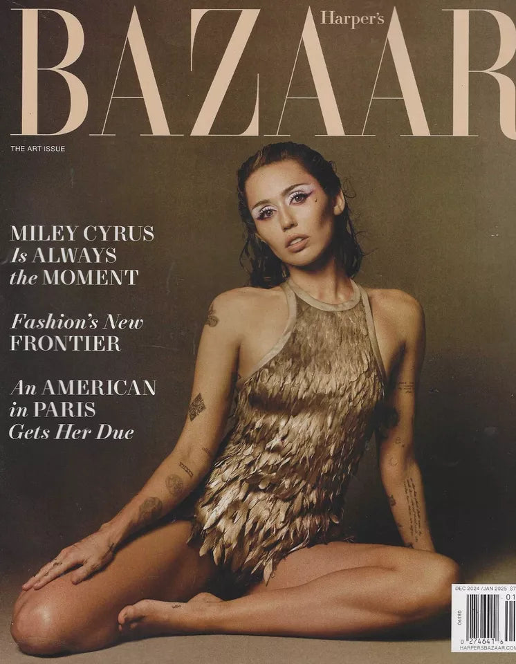 Harper's Bazaar January 2025 Miley Cyrus (Random Cover)