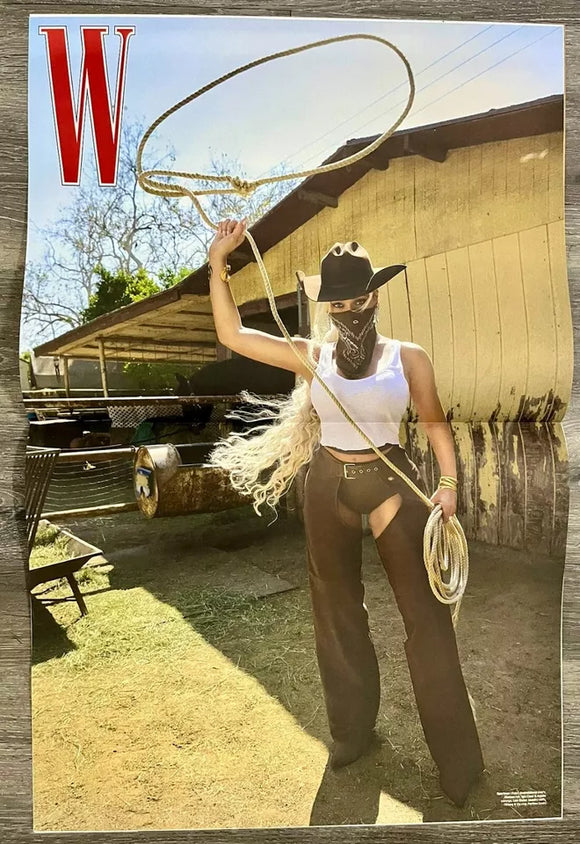 W MAGAZINE-SPECIAL EDITION- BEYONCE COVER SHOOT EXCLUSIVE-16 PAGES POSTER SIZE