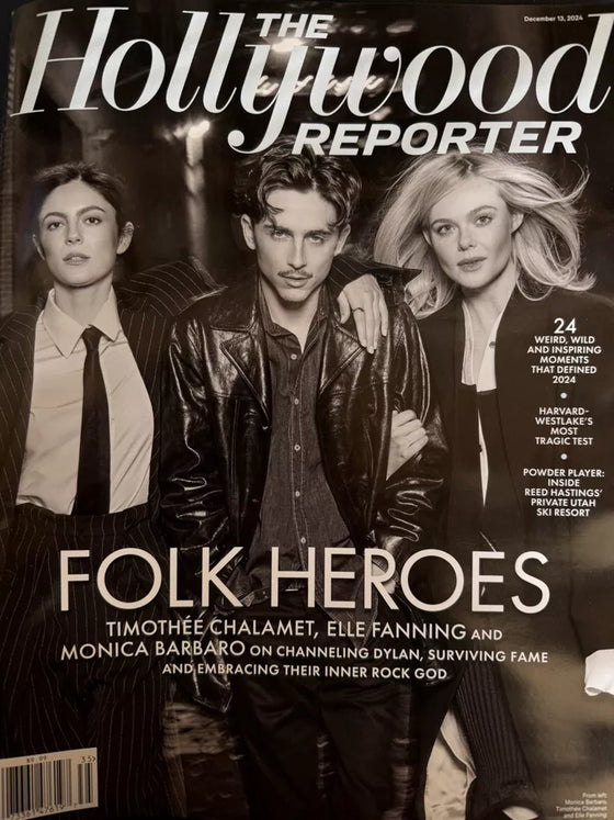 The Hollywood Reporter December 2024 Timothee Chalamet Elle Fanning