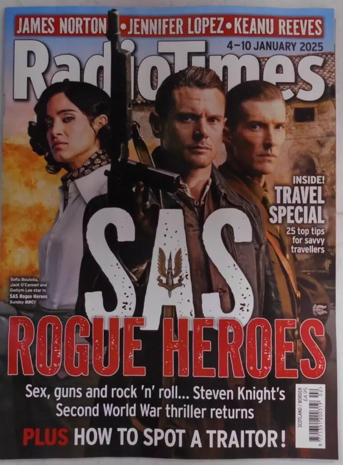 Radio Times magazine 4th Jan 2025 SAS Rogue Heroes Jack O'Connell James Norton