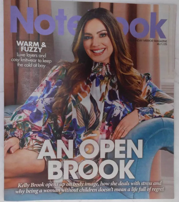 UK Notebook Magazine JAN 2025: Kelly Brook Cover + Interview