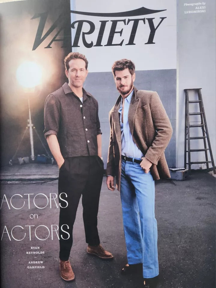 RYAN REYNOLDS & ANDREW GARFIELD - VARIETY MAG - DECEMBER 11 , 2024 - NEW