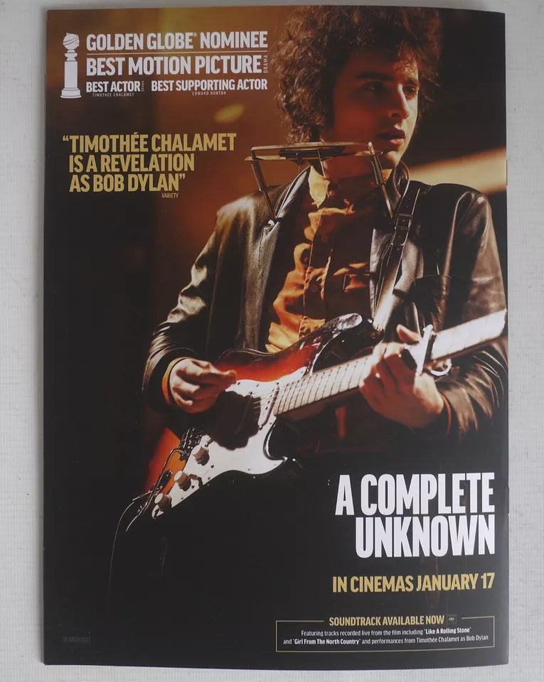 NME Mag Jan 2025: TIMOTHEE CHALAMET Bob Dylan A Complete Unknown Special Edition