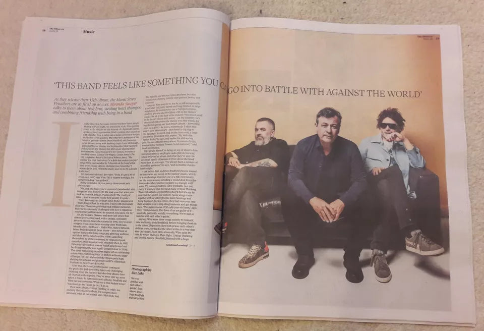 Manic Street Preachers Nick Wire - Observer The New Review – 26 January 2025