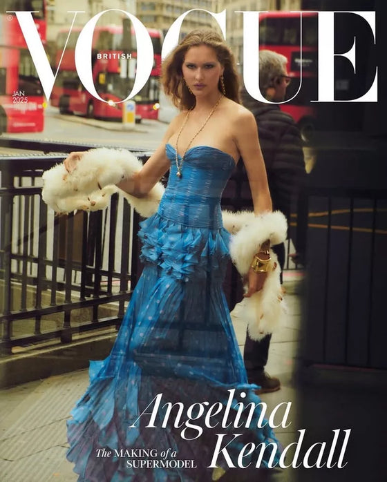 BRITISH Vogue UK Magazine January 2025 - Angelina Kendall