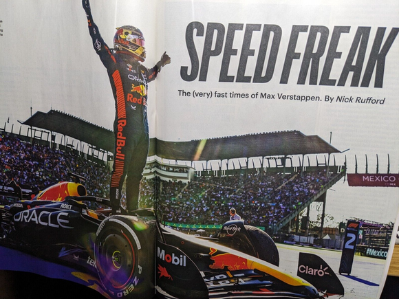 SUNDAY TIMES Mag 21/01/2024 MAX VERSTAPPEN F1 David Duchovny