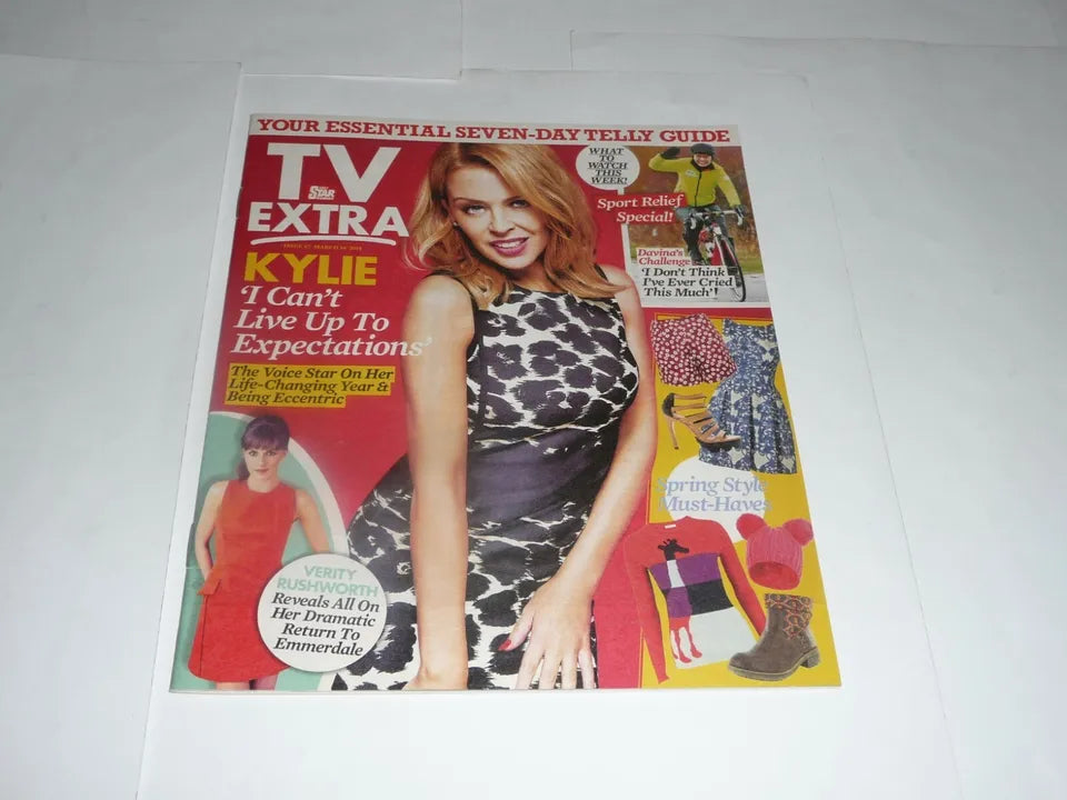 Daily Star - TV Extra Magazine (16/3/14) - Kylie Minogue cover