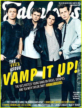 The Vamps FABULOUS MAGAZINE July 2015 Brad Simpson